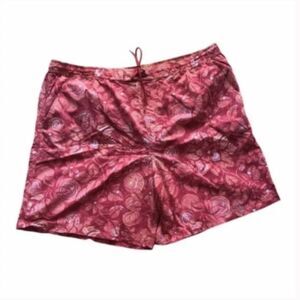 Men’s Caribbean Swimwear Red Swimsuit Board Shorts